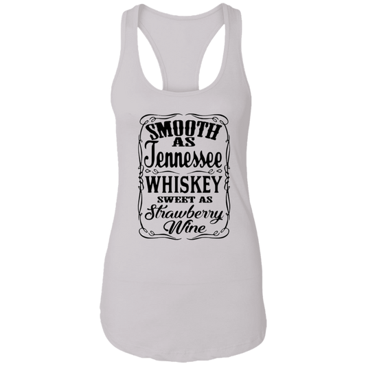 Smooth as Tennessee Whiskey Sweet as Strawberry Wine Tank Top - Thoughtful Blossom