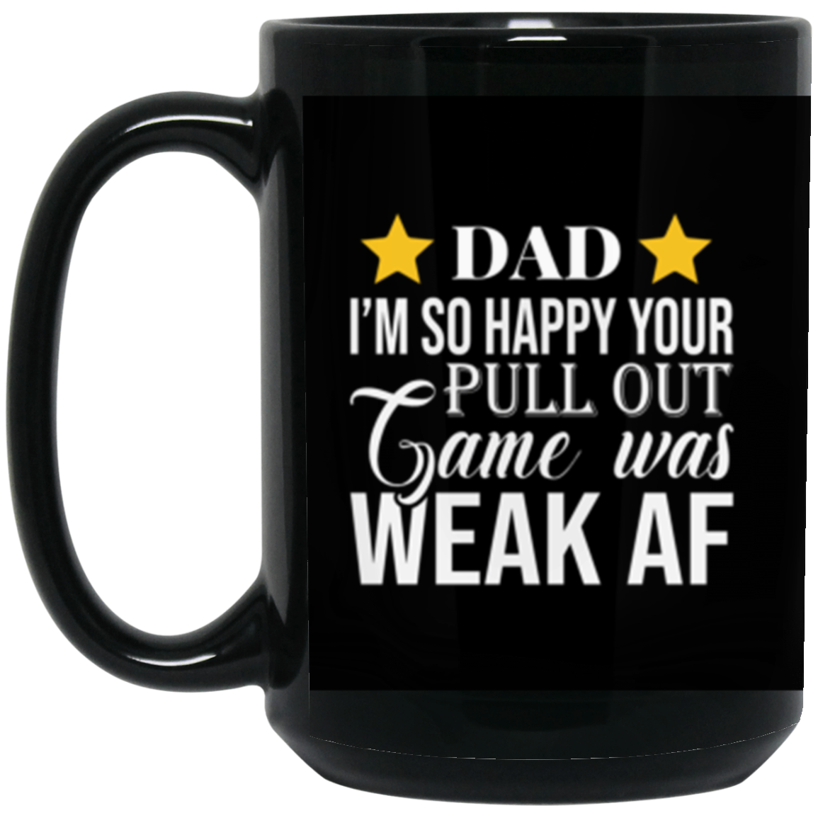 Pull Out Game Is Weak AF | 15oz. Mug - Thoughtful Blossom