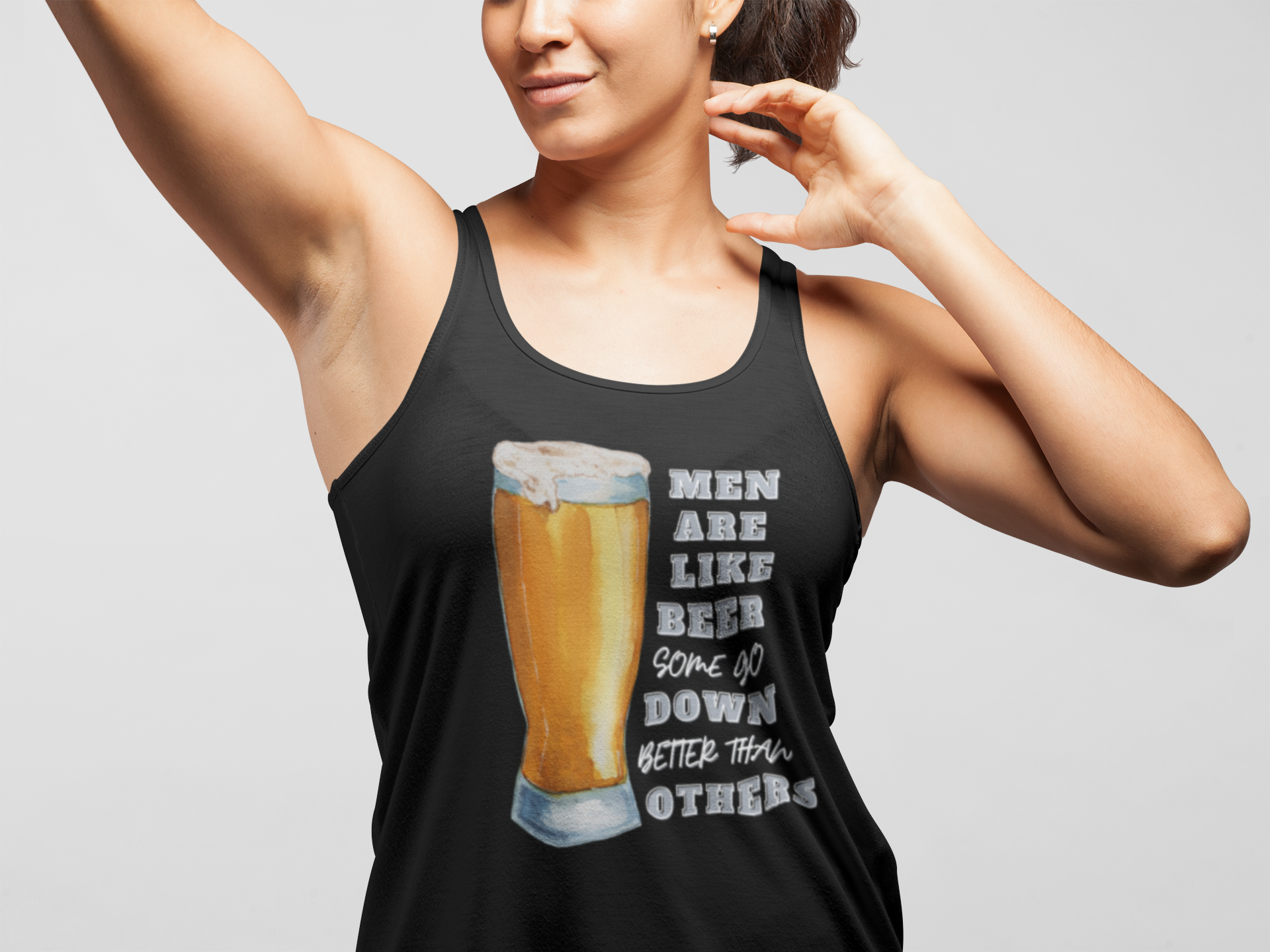 Men Are Like Beer, Some Go Down Better Than Others Tank Top - Thoughtful Blossom