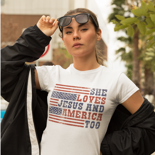 She Loves Jesus and America Too - 2 Styles