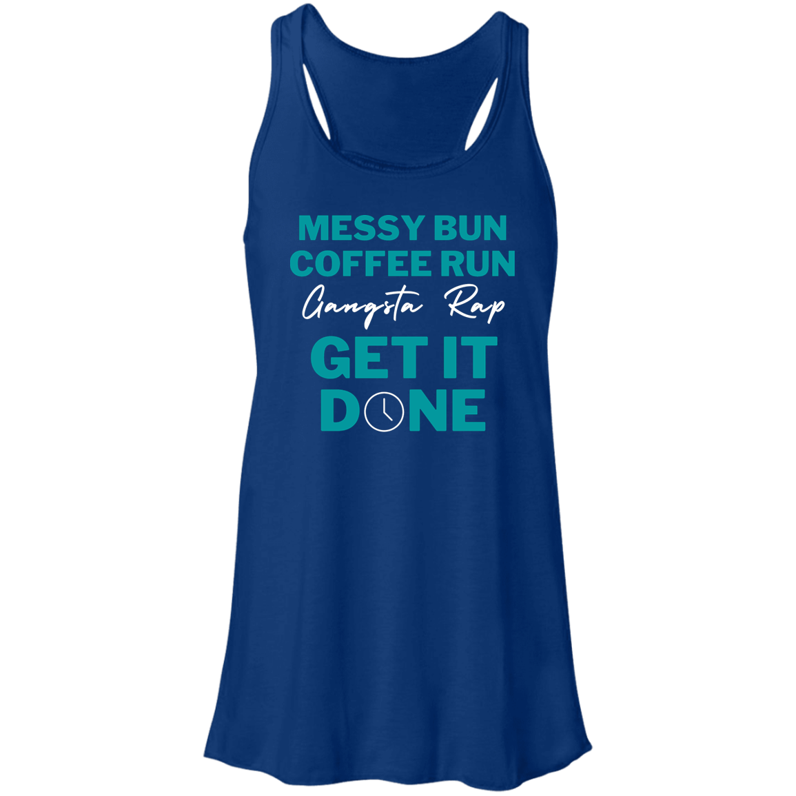 Messy Bun Coffee Run | Flowy Racerback Tank | 7 Colors - Thoughtful Blossom