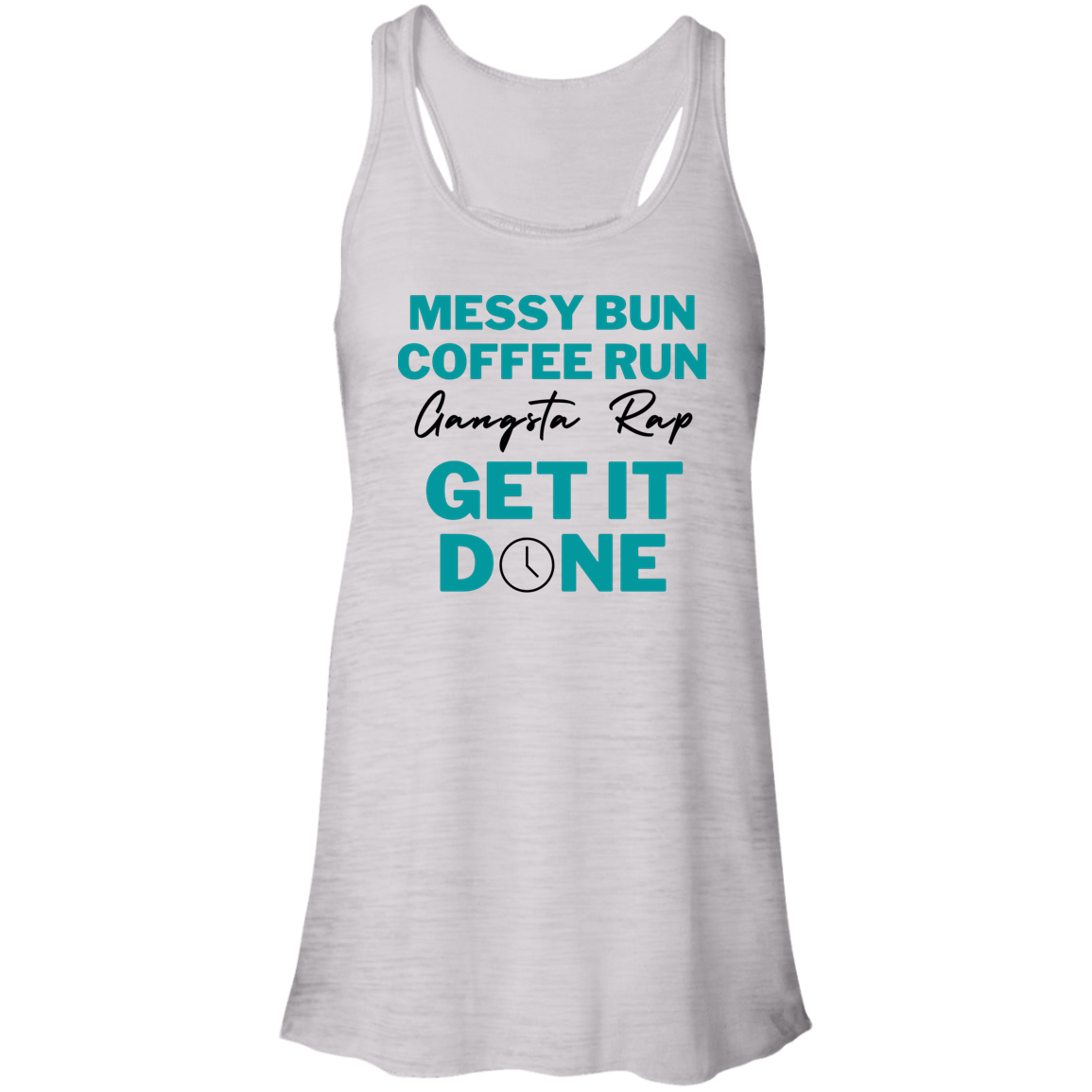 Messy Bun Coffee Run | Flowy Racerback Tank | 7 Colors - Thoughtful Blossom