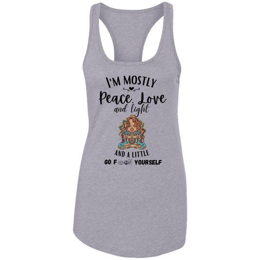 Mostly Peace Love & Light And A Little Go F*ck Yourself | Tank Top | 7 Colors - Thoughtful Blossom