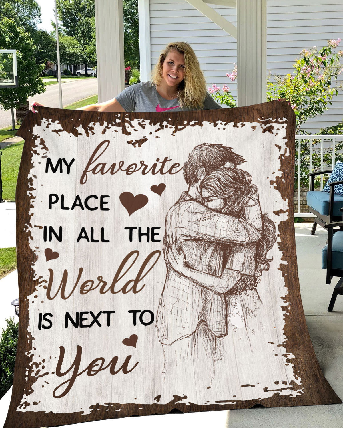 My Favorite Place | Plush Throw Blanket | 50x60 - Thoughtful Blossom