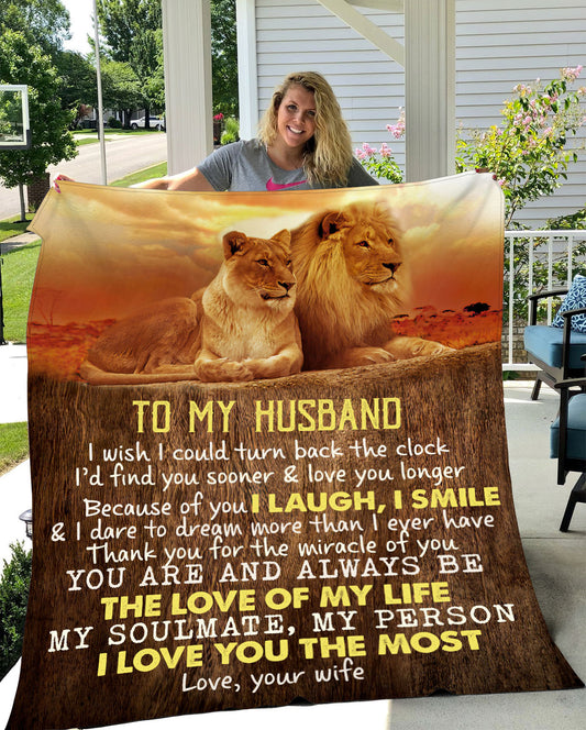 To My Husband | Plush Throw Blanket | 50x60 - Thoughtful Blossom