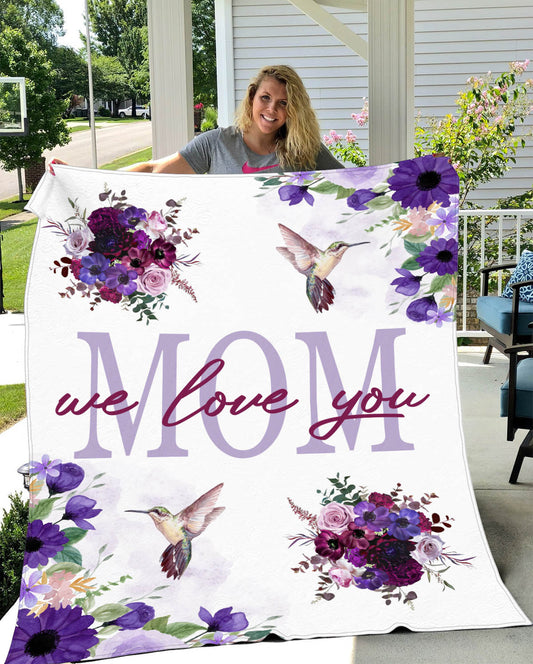 MOM | Plush Throw Blanket | 50x60 - Thoughtful Blossom
