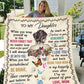 To My Daughter | Plush Throw Blanket | 50x60 - Thoughtful Blossom