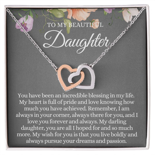 To My Beautiful Daughter - Remember I Am Always In Your Corner - Thoughtful Blossom